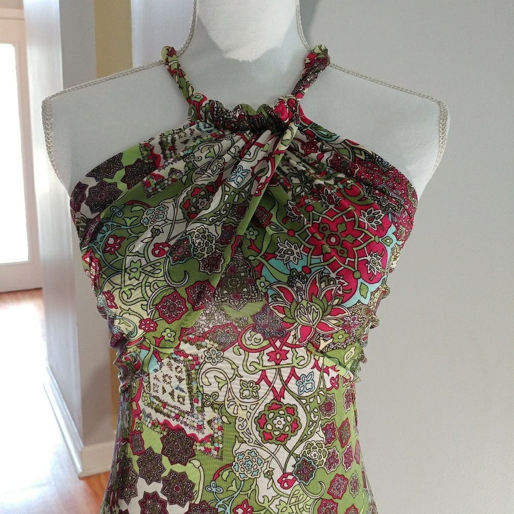 Molly New York Floral Halter  Dress